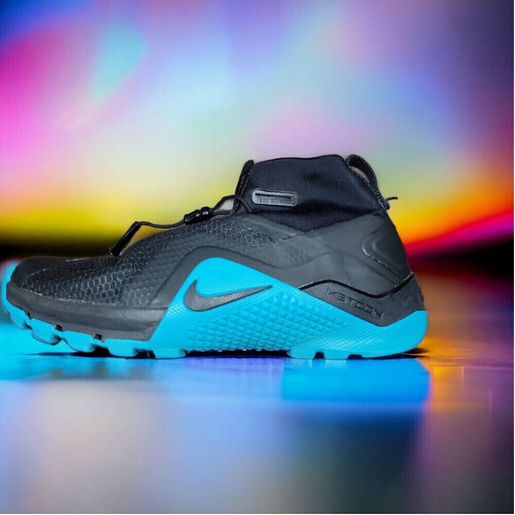 Nike Metcon X SF Black Sport  Light Current Blue Sneakers BQ3123-040 like new - Picture 2 of 10